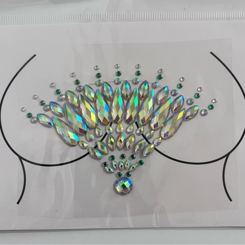 Party Joy Face & Body Art Jewels Crystals Gem Metallic Stickers Festival Rave